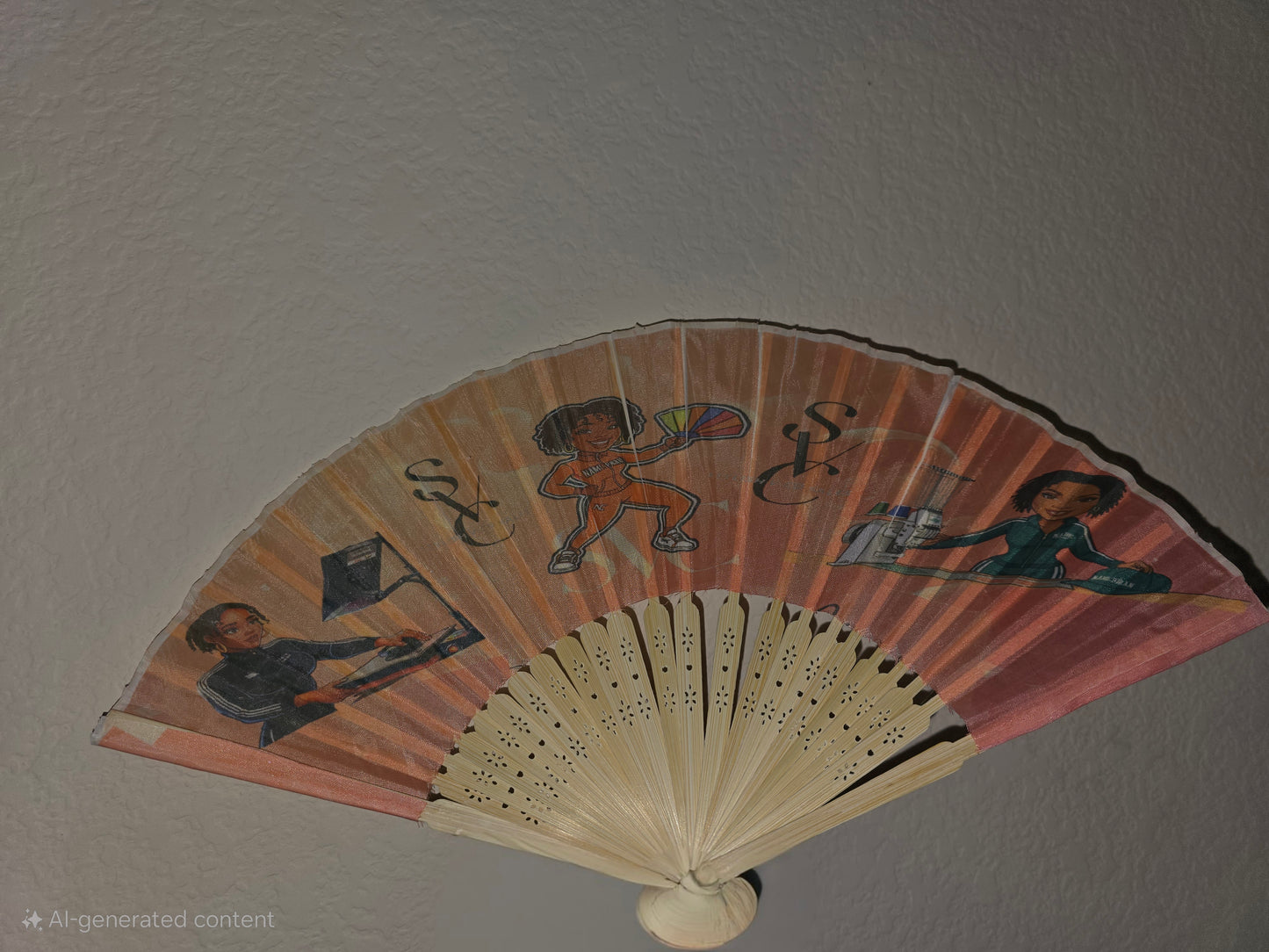 Customized clack fan 8"