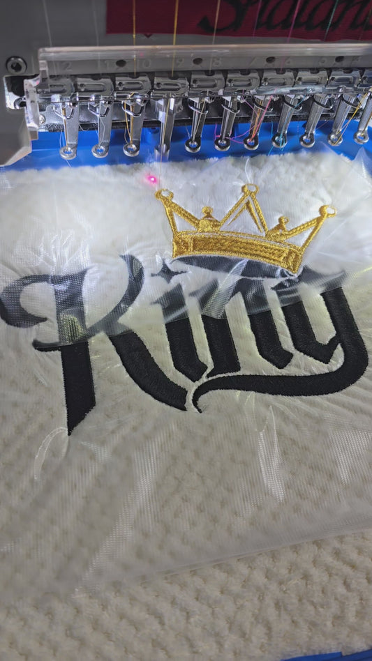 Bath Towel with Embroidery