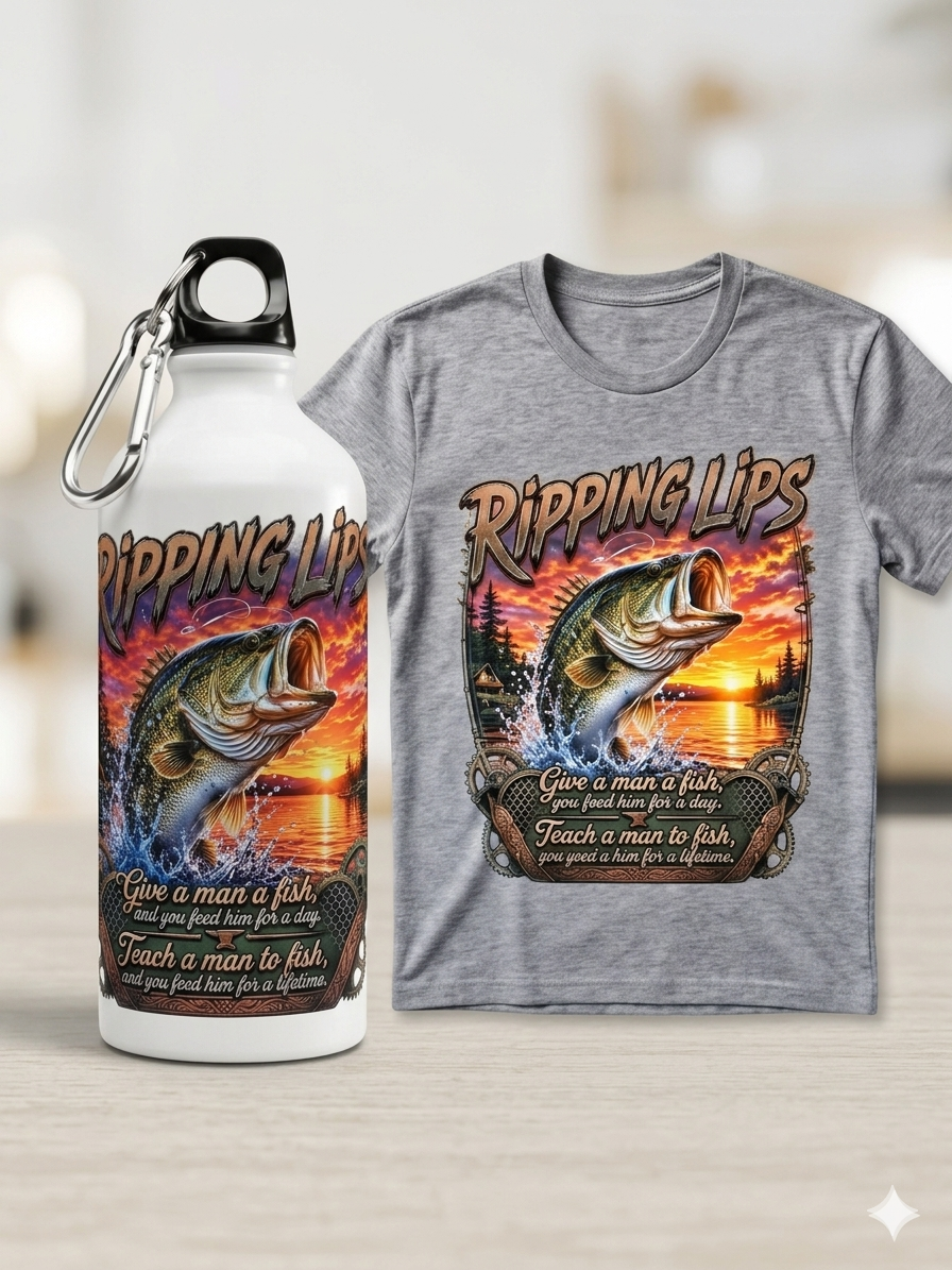 Ripping Lips Water Bottle