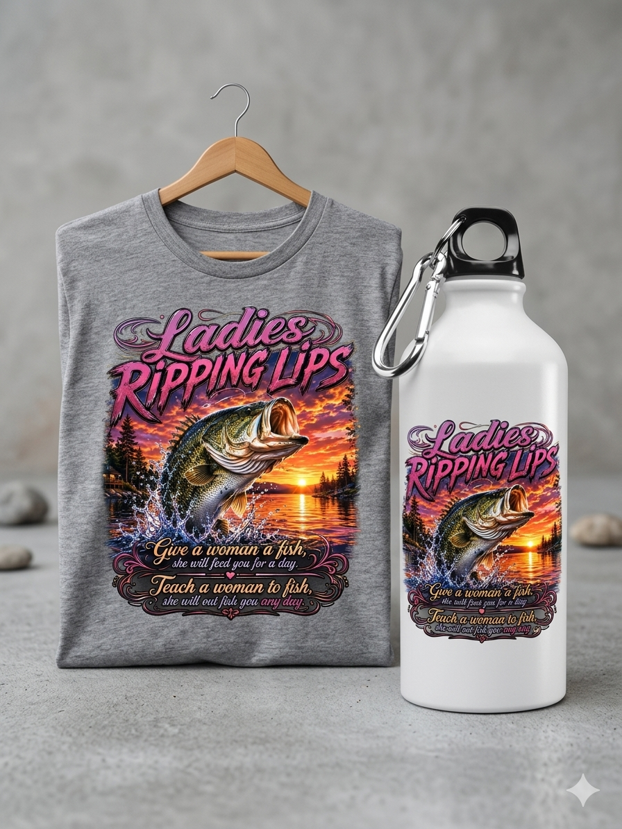 Ladies Ripping Lips- T-Shirts