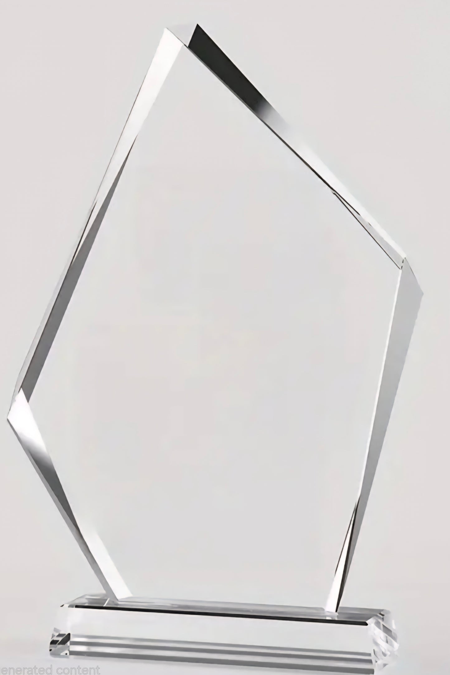 Crystal Pentagon plaque