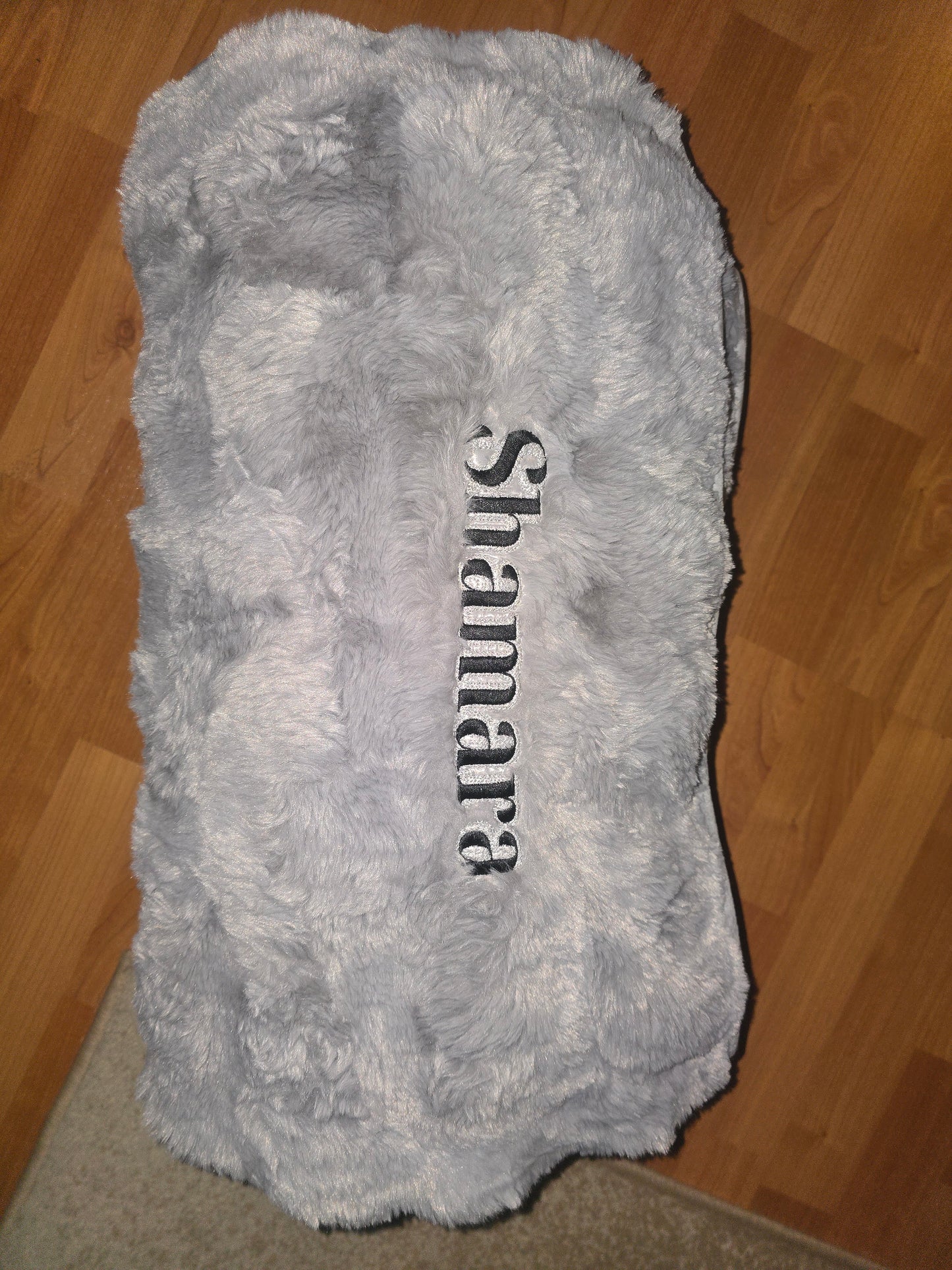 Embroidered Fleece Throw blanket 60"